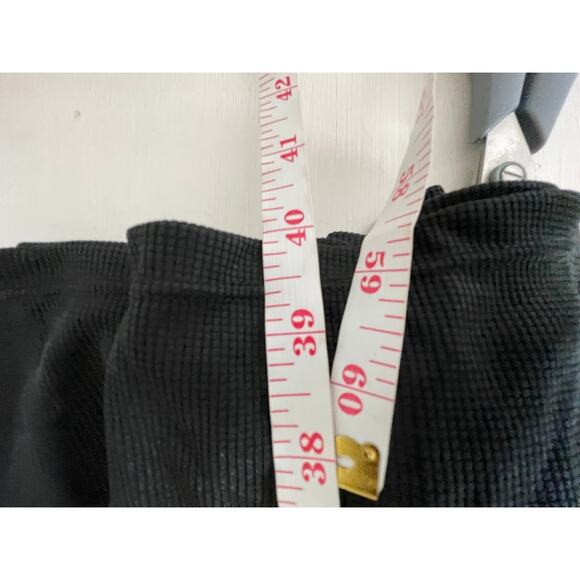 Halara V Neck Short Sleeve Side Pocket Wide Leg Flowy Waffle Casual Jumpsuit NWT - Picture 15 of 16